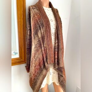 Buffalo chevron open cascade cardigan